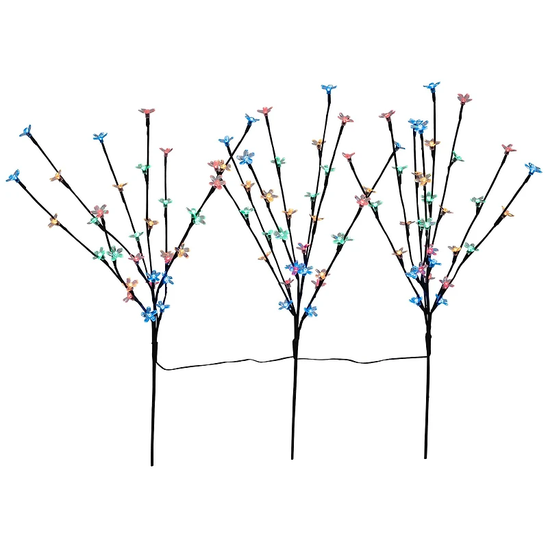 2.5ft. Cherry Blossom LED Lit Artificial Tree Branches, 3ct.