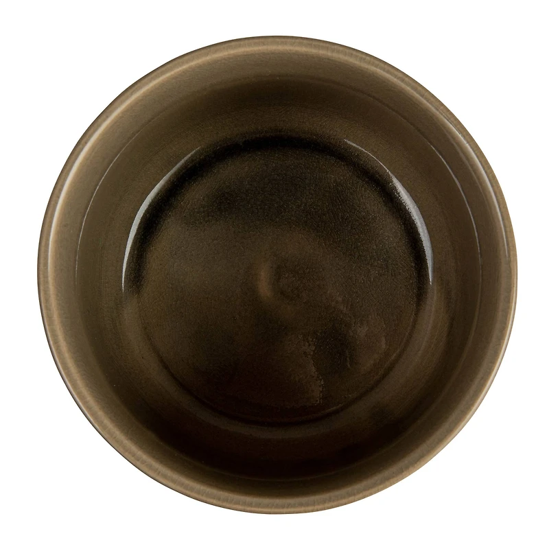 Hello Honey® 6" Green Footed Stoneware Planter with Botanical Design