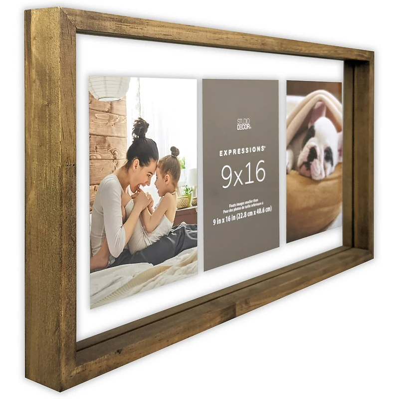 Expressions™ 9" x 16" Wood Float Frame by Studio Décor®
