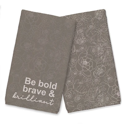 Be Bold Brave Brilliant Tea Towel Set