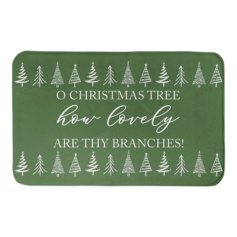 Designs Direct O Christmas Tree 34" x 21" Bath Mat
