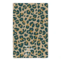Good Cooking Vibes Only Leopard Tea Towel Set