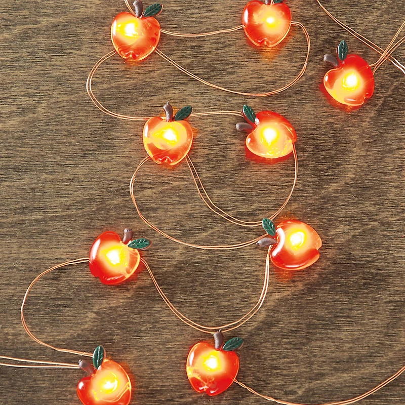 18ct. Warm White LED Apple Icon String Lights by Ashland®