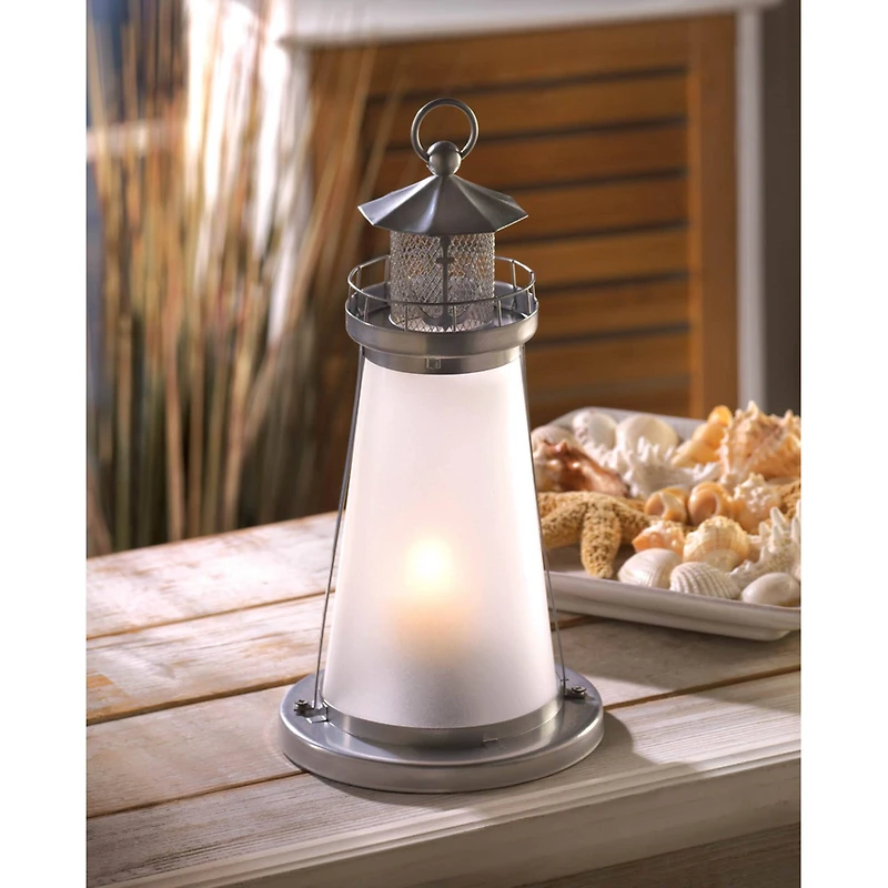 10" Lookout Lighthouse Candle Lantern