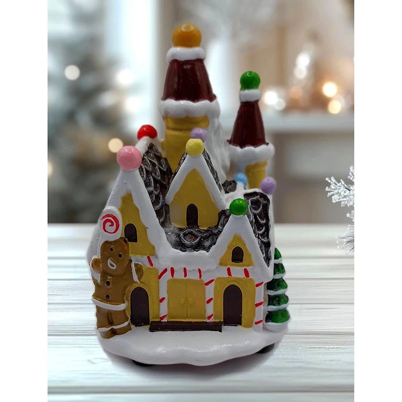Wizardi 2" x 3" Christmas Village Gingerbread House