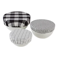 DII® Assorted Black Farmhouse Woven Dish Cover Set