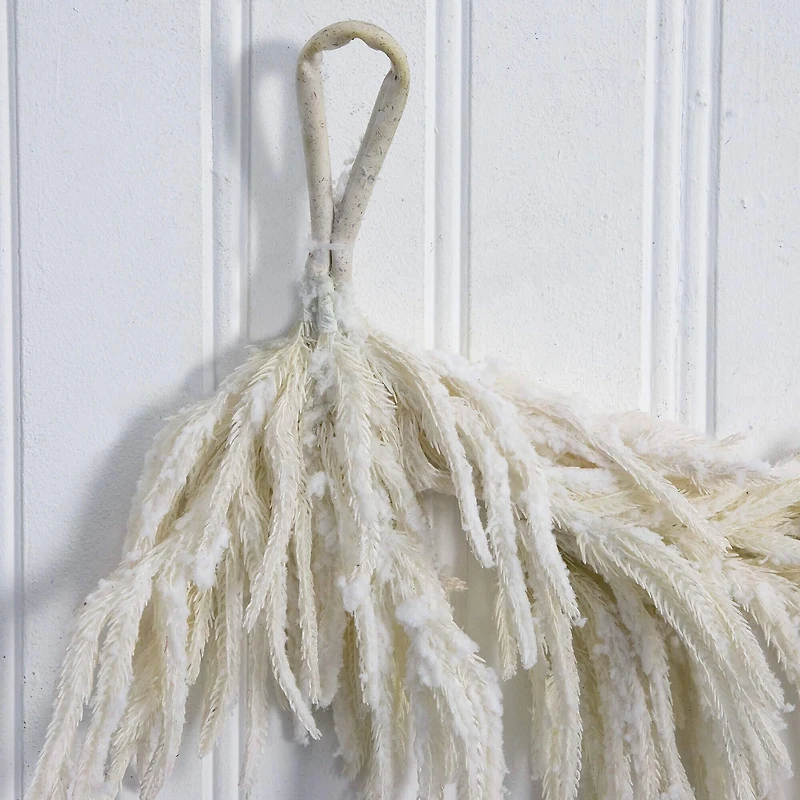 5ft. Artificial Real Touch White Norfolk Island Pine Garland with Natural Look