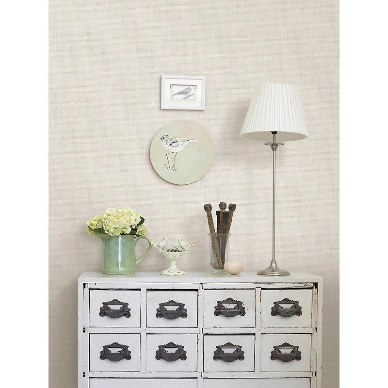 NuWallpaper Cream Nolan Peel & Stick Wallpaper