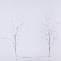 2 Pack 2.5ft. Pre-Lit White Birch Artificial Christmas Branches, Warm White Micro LED Lights