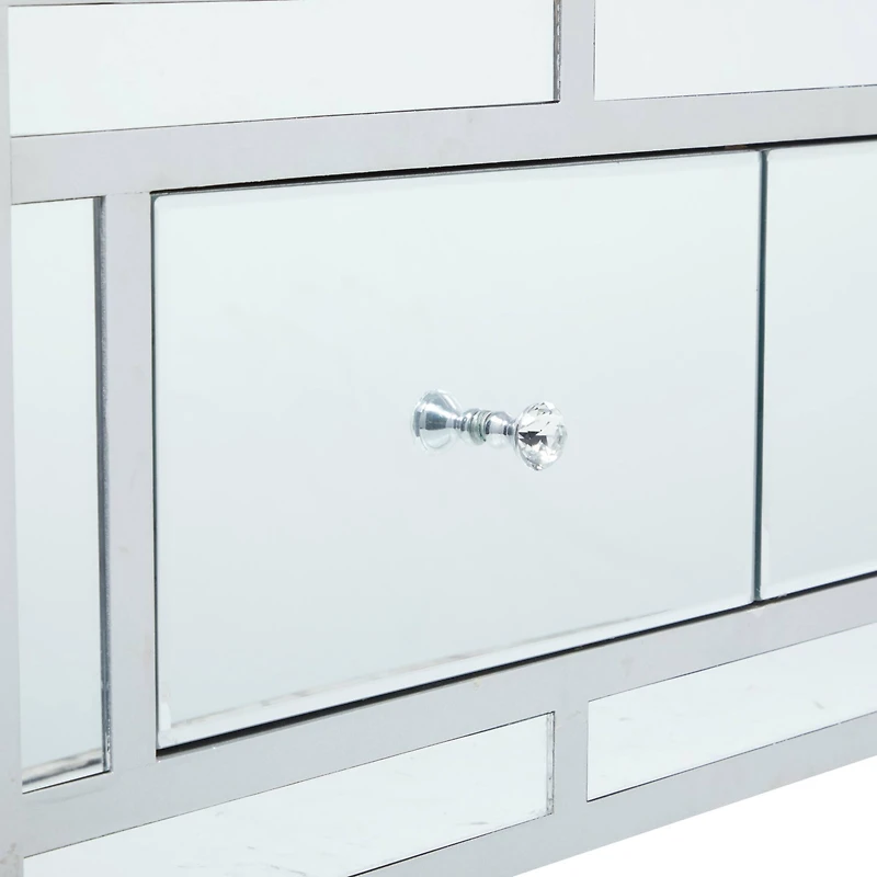 Grey Wood Glam Bench, 47" x 16" x 18"