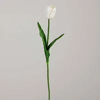25" White Tulip Flower Stems, 3ct.