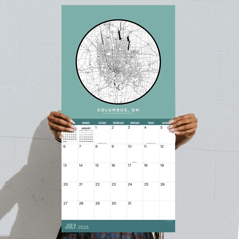 TF Publishing 2025 Home: Ohio Wall Calendar
