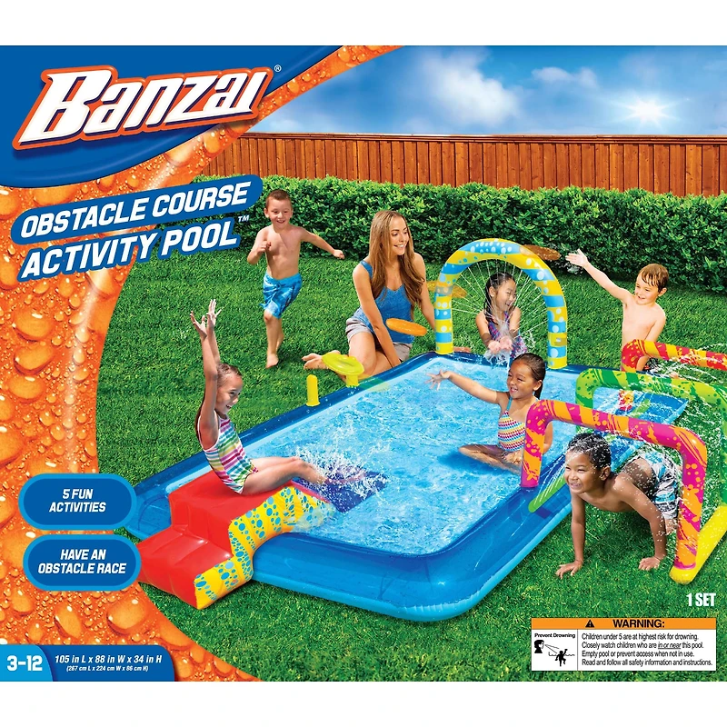 Banzai® 9ft. Obstacle Course Activity Pool™