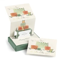 JAM Paper 7" x 5" Gifts of the Season Pop-Up Christmas Card Set, 10ct.