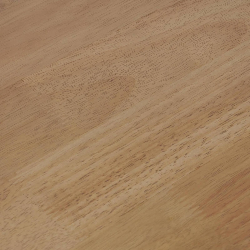 26.5" Brown Wood Handmade Slatted Side End Accent Table with Black Legs