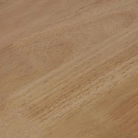 26.5" Brown Wood Handmade Slatted Side End Accent Table with Black Legs