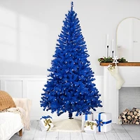6ft. Pre-Lit Royal Blue Medium Pine Artificial Christmas Tree, Clear Lights