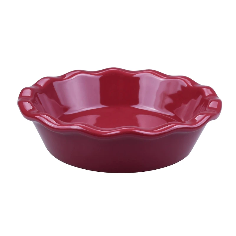 6" Mini Burgundy Ceramic Pie Plate by Makery™