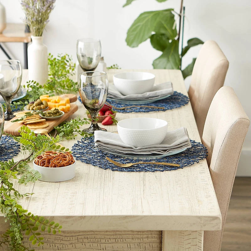 DII® Woven Paper Round Placemats