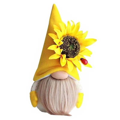 Santa's Workshop 8" Sunflower Gnome Decoration