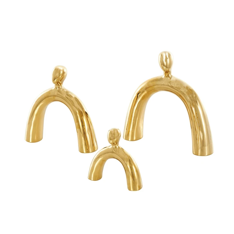 Abstract Arched Family Ceramic Sculpture Set