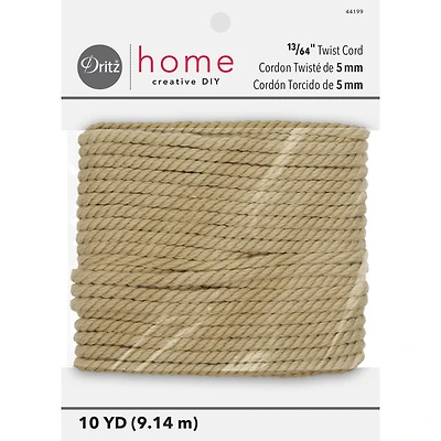 Dritz® Home 13/64" x 10yd. Natural Twist Cord