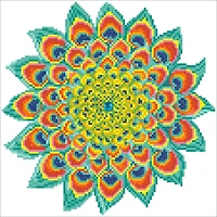 Diamond Dotz® Intermediate Peacock Mandala Diamond Painting Kit