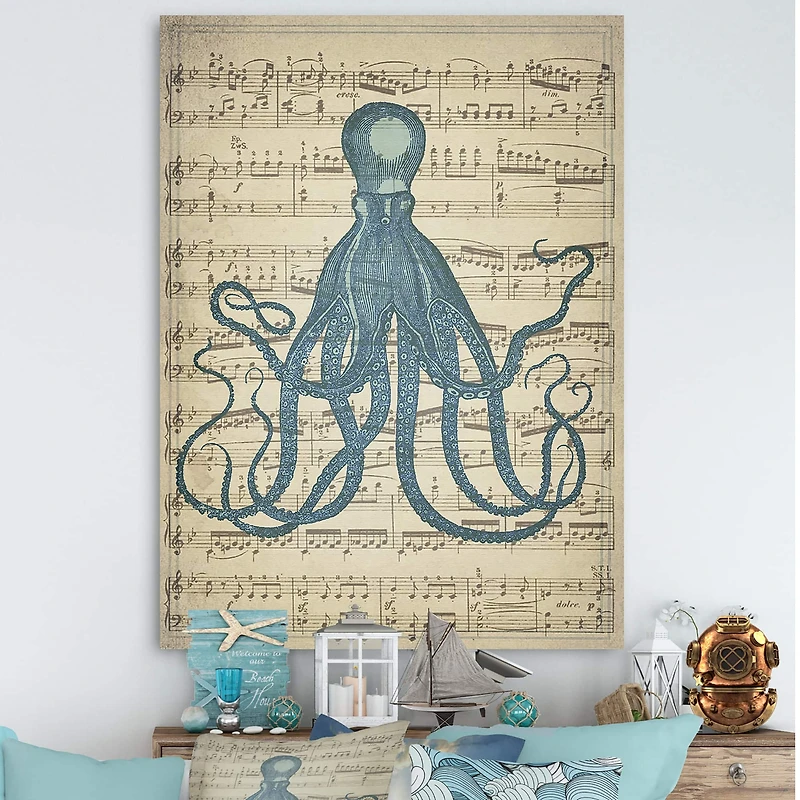 Designart - Octopus Music Score II