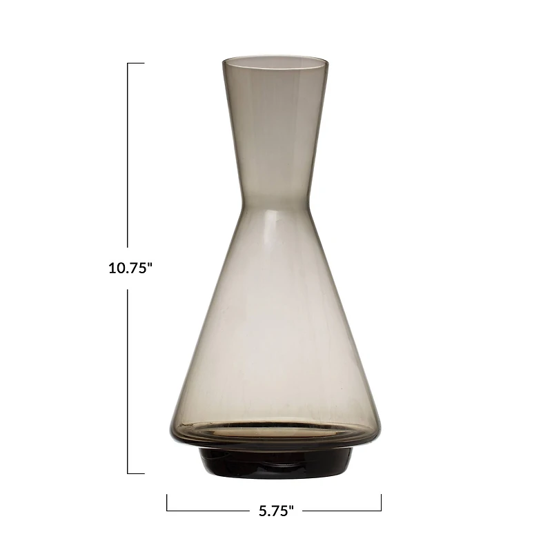 Hello Honey® 40oz. Smokey Glass Wine Decanter