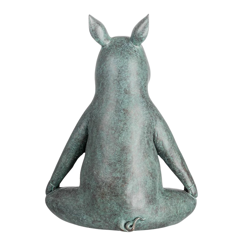 Hello Honey® 12" Gray Yoga Pig Decoration