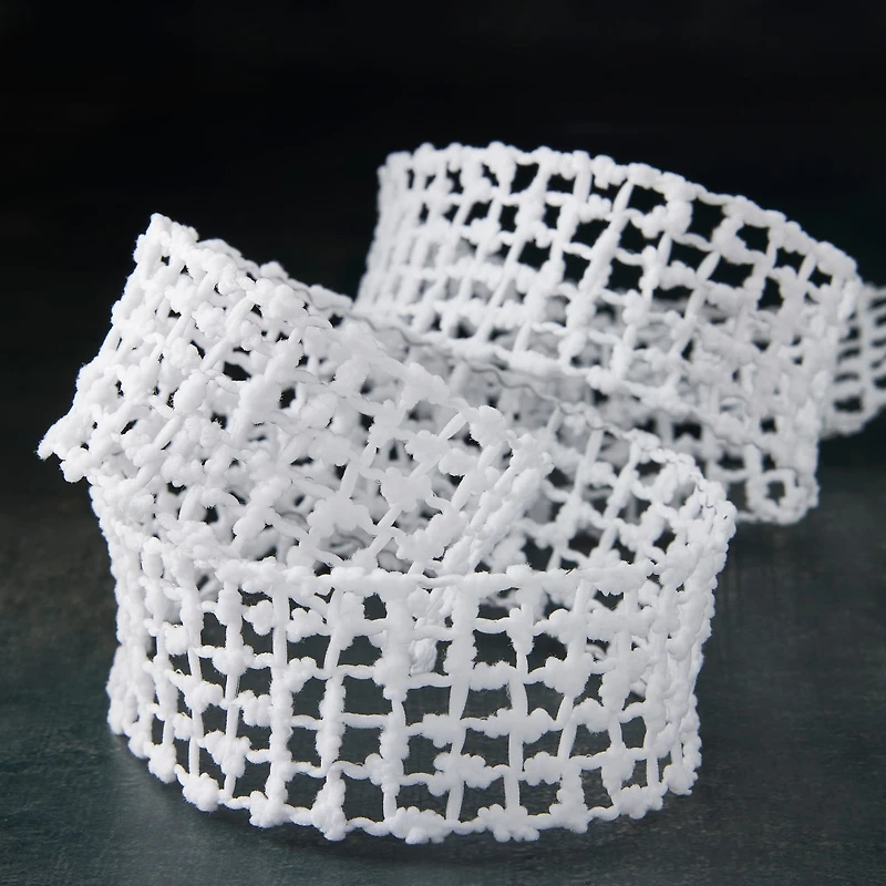 12 Pack: 1.5'' x 3yd. Wired Knit Check Ribbon by Celebrate It®