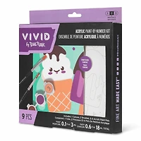 VIVID by Brea Reese® Ice Cream Acrylic Paint-by-Number Kit