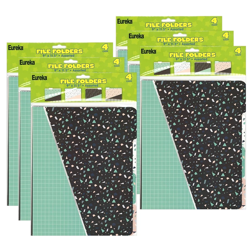 Eureka® Simply Sassy File Folders, 6 Packs of 4