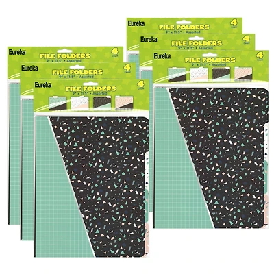 Eureka® Simply Sassy File Folders, 6 Packs of 4