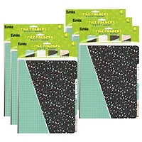 Eureka® Simply Sassy File Folders, 6 Packs of 4