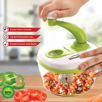 Brentwood Food Processor With 8-Cup Storage Container, Stainless Steel Blades & Paddle Mixer