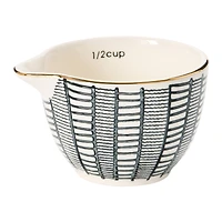 Hello Honey® Black & White Stoneware Measuring Cups Set, 4ct.