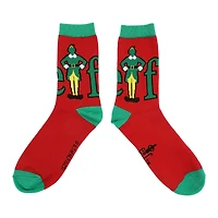 Elf™ Hats & Logos 2-Pair Adult Crew Socks