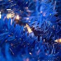 4ft. Pre-Lit Medium Royal Blue Pine Artificial Christmas Tree, Clear Lights