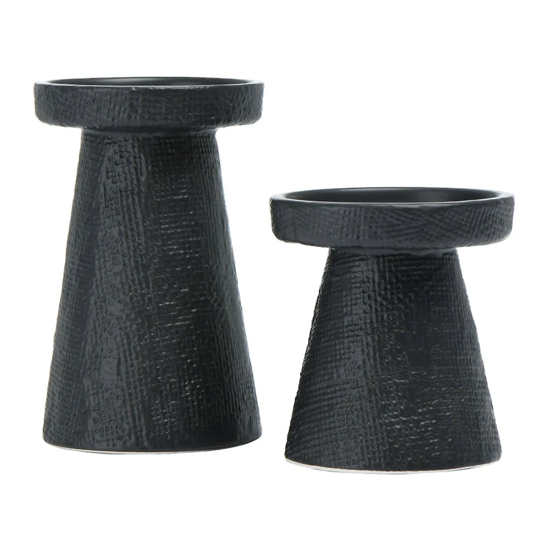 Hello Honey® Stoneware Pillar & Taper Candle Holders