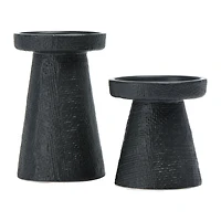 Hello Honey® Stoneware Pillar & Taper Candle Holders