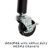 Honey Can Do Black Matte Rolling Storage Cart