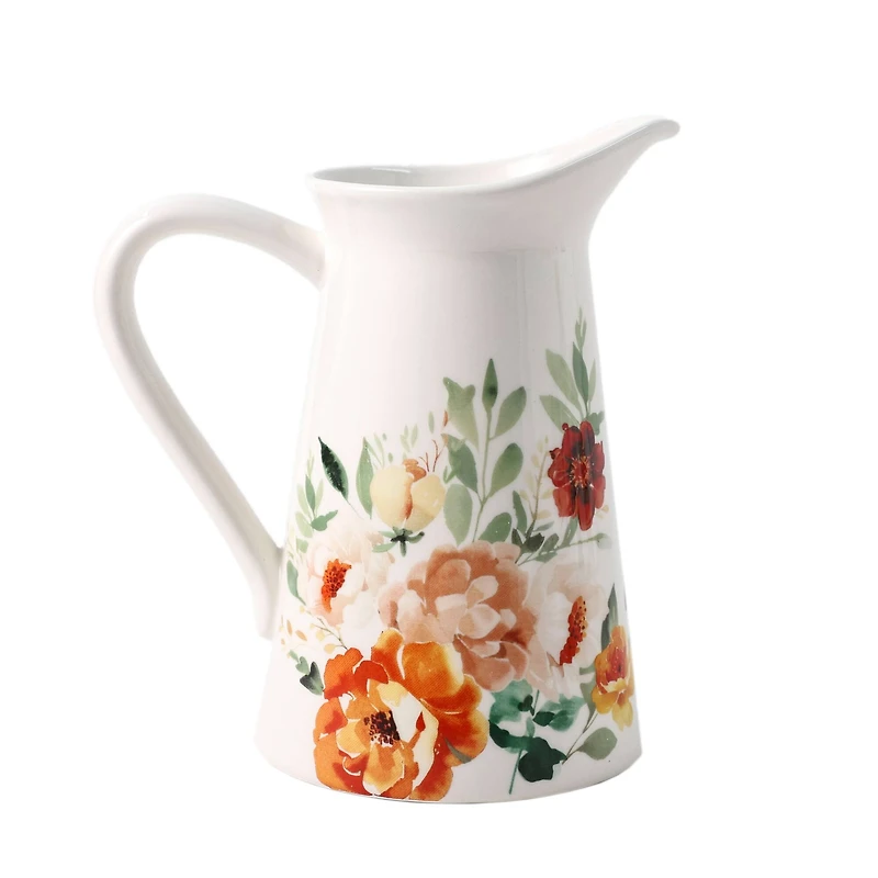 54oz. Fall Floral Ceramic Pitcher by Ashland®