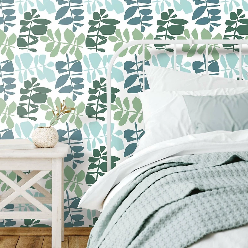 RoomMates Leaf Sprigs Peel & Stick Wallpaper