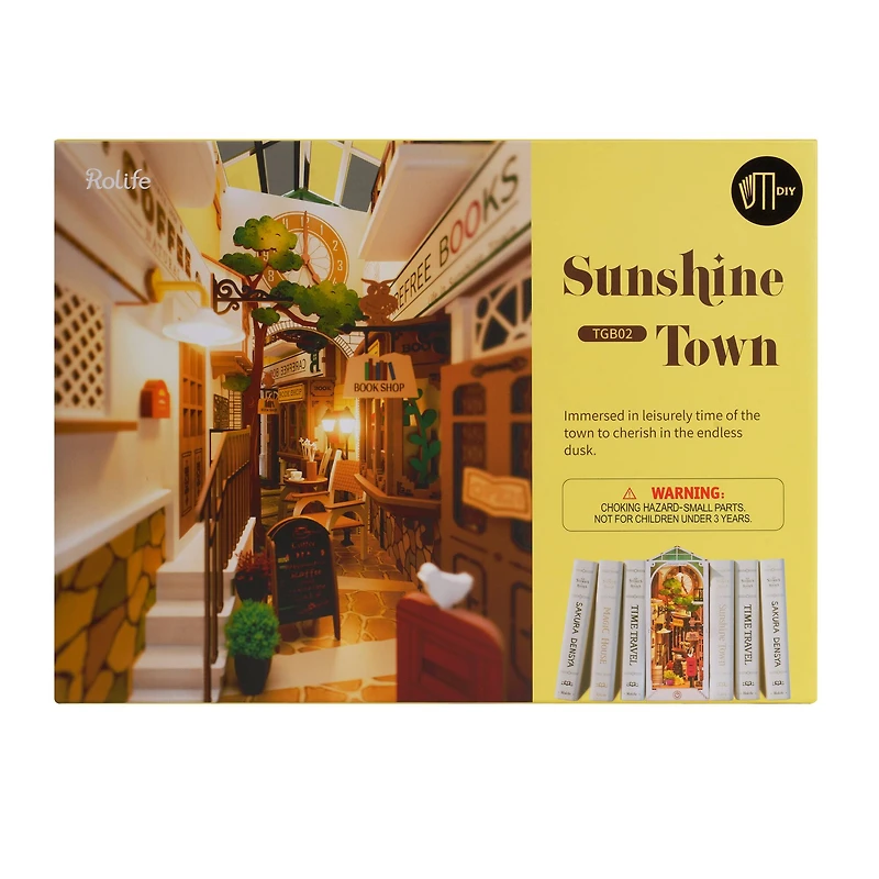 Rolife® Sunshine Town DIY Book Nook Shelf Insert Kit