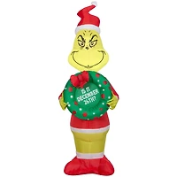4ft. Airblown® Inflatable Christmas Grinch with Wreath