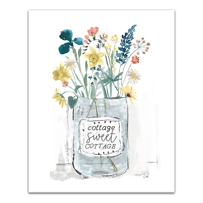 Cottage Sweet Cottage Canvas Wall Art