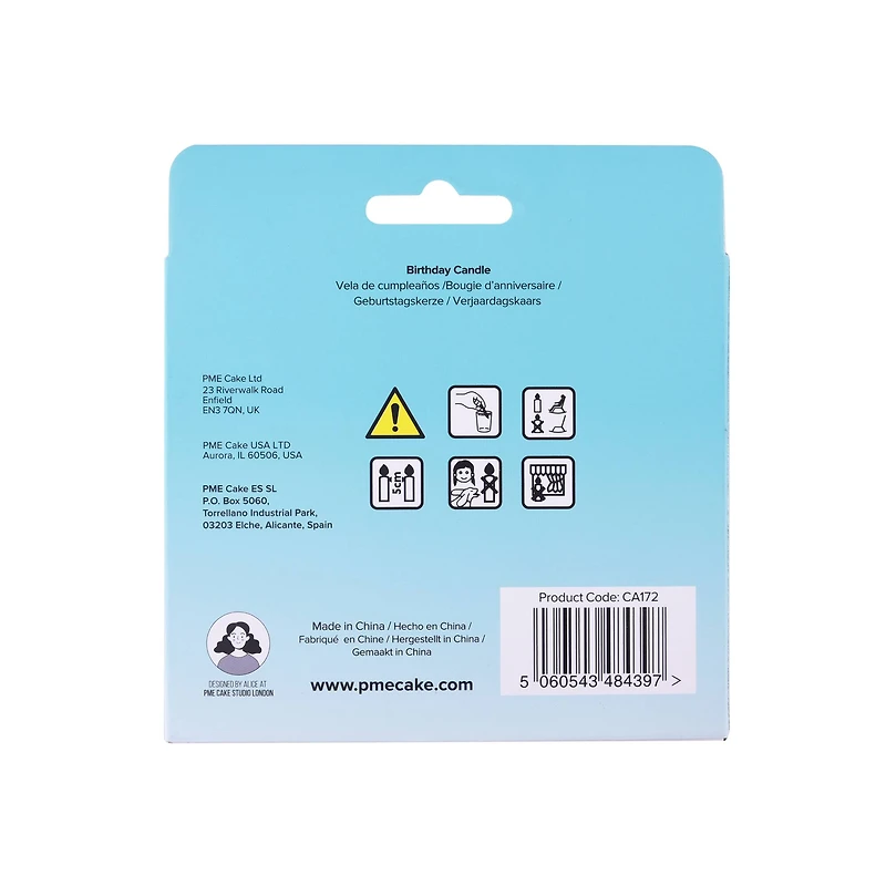 PME Party® Blue Happy Birthday Candle