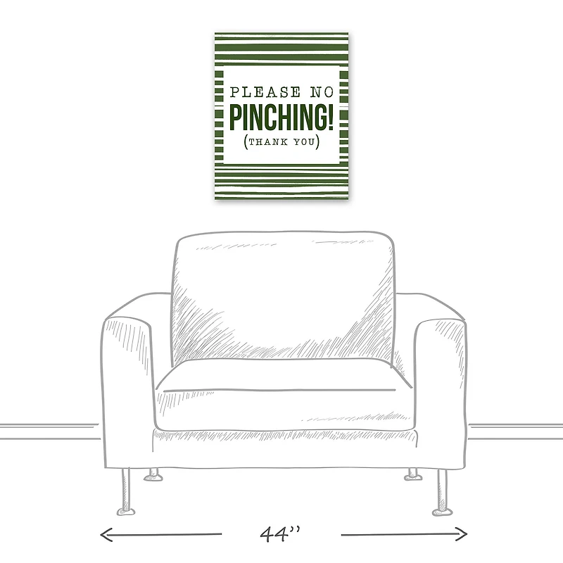 Please No Pinching 16" x 20" Canvas Wall Art