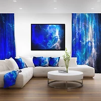Designart - Blue Sparkling Lightning